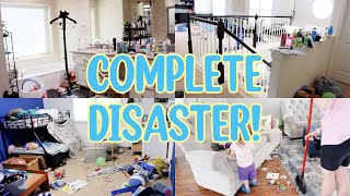 *COMPLETE DISASTER* CLEAN WITH ME! CLEANING MOTIVATION! HOUSE RESET!