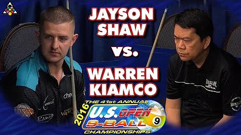 9-Ball - WARREN KIAMCO vs JAYSON SHAW - 41st U.S. Open 9-Ball Championship (2016)