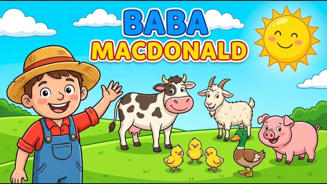 Baba MacDonald Ka Farm 🐮🐥 | Funny Animal Sounds | Kids Nursery Rhyme | SKM Kids TV