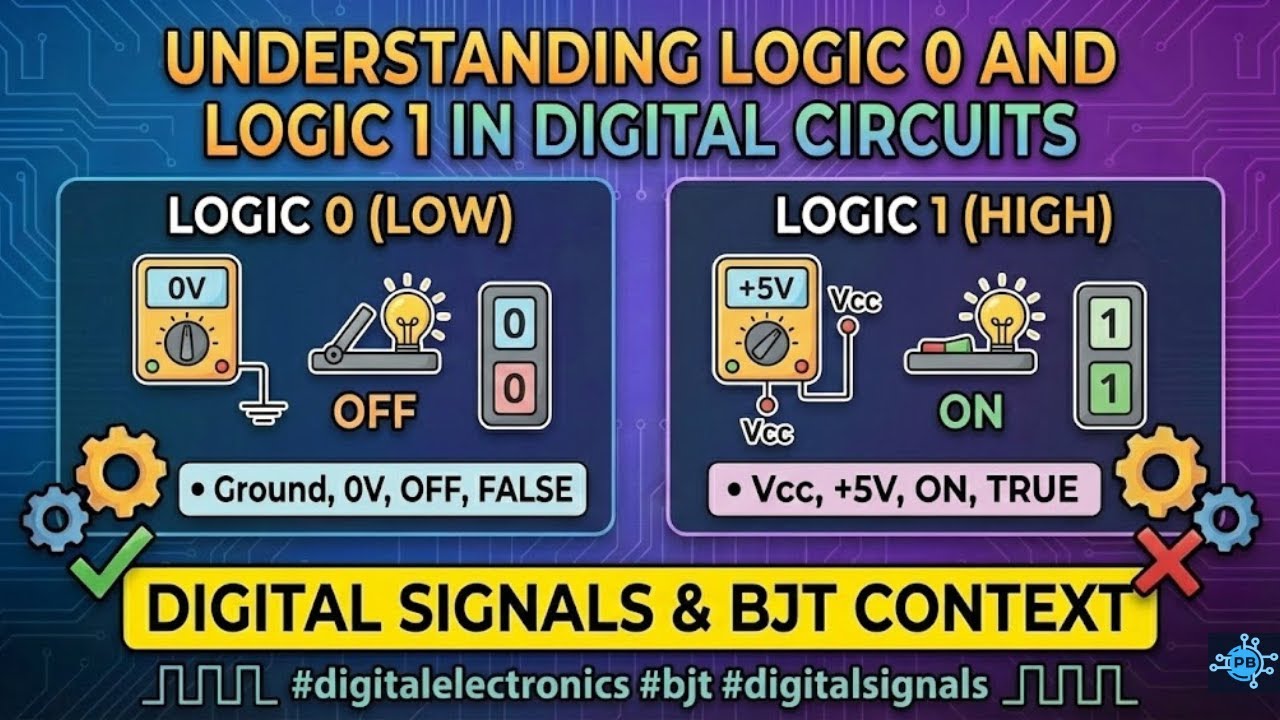 Understanding Logic 0 and Logic 1 in Digital Circuits | Digital Signals ...