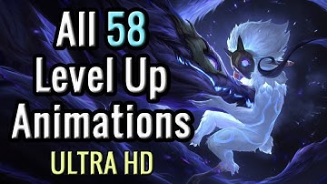 (2021) The Evolution of LoR Level Up animations - ALL 58 Champions LevelUp