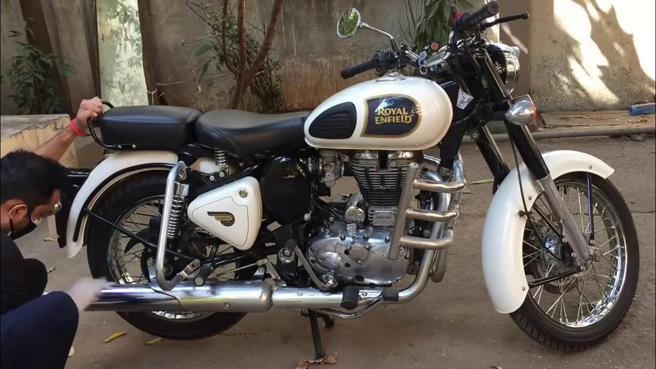 How to Polish Royal Enfield classic using Autosol Bullet YouTube