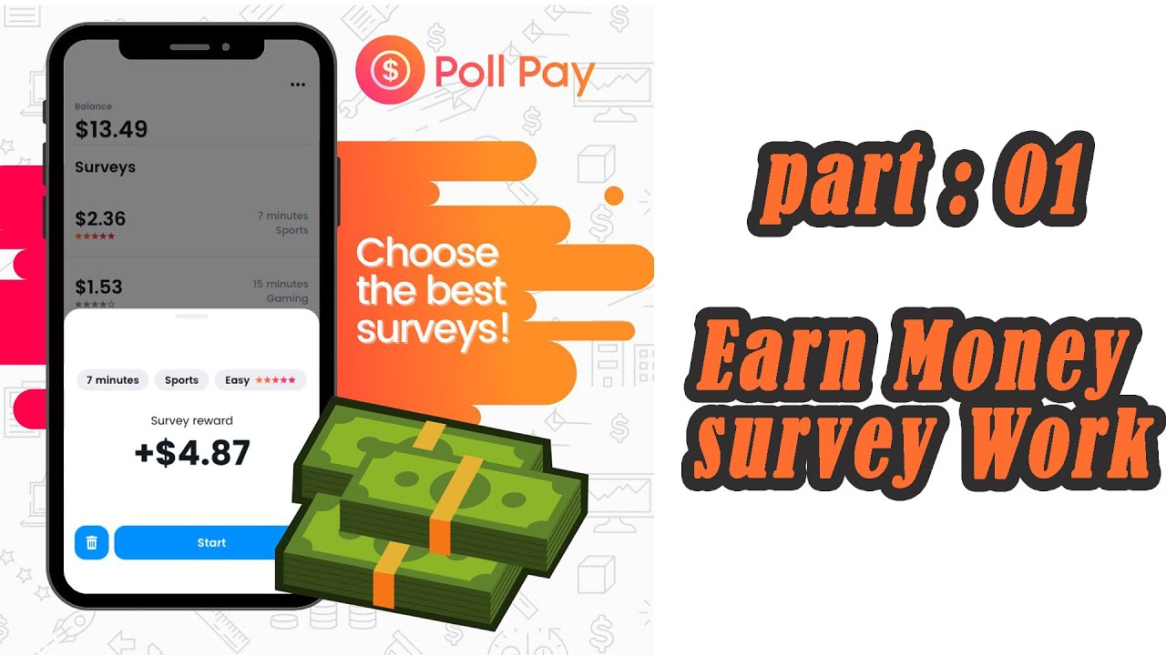 PollPay Unlimited Trick survey app makes money online🔴LIVE 2022| (part:1) |AR Unique Thoughts