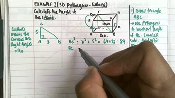 3D pythagoras cuboids example 2 | gcsemathsexamples