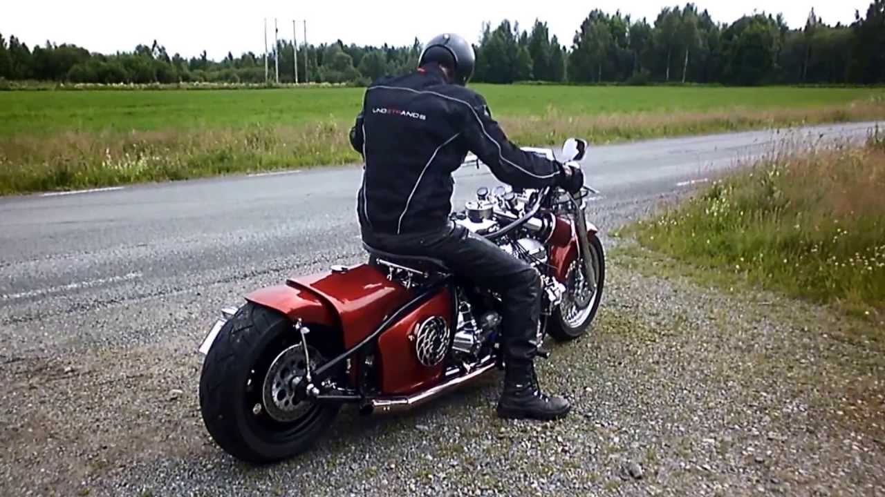 V8 Motorcycle Ford 302 - YouTube