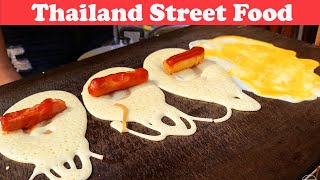 Korean Pancake Roll - Kanom Tokyo | Street food Breakfast in a rush for Bangkok residents Shorts