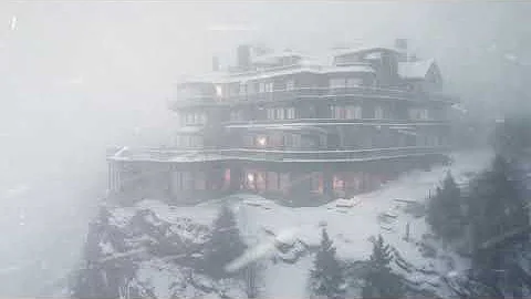 Heavy Snowstorm Hits Mountain Resort ┇Blizzard Sounds for Sleeping┇Howling Wind & White Noise