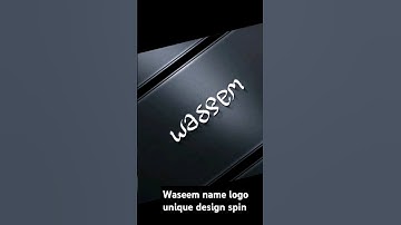 waseem name logo #lpgo #logoname #graphicdesign #newvideo #logodesign #design #tranding #logo