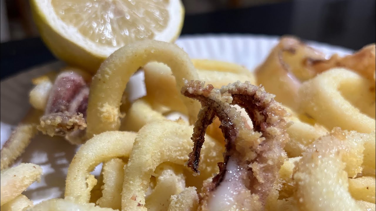 I calamari fritti in friggitrice ad aria sono proprio deliziosi😋 Al t