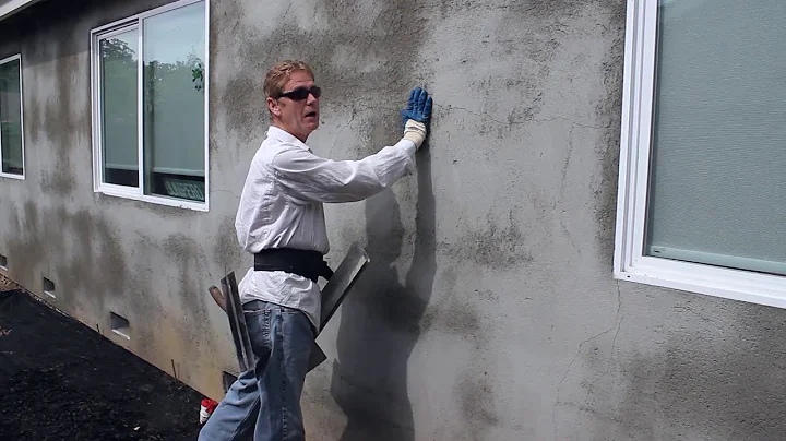 Transform and change old stucco walls with a new stucco finish application, step by step