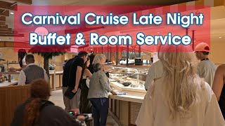 Carnival Cruises Late Night Buffet Room Service Menus