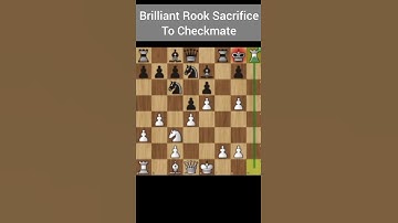 Brilliant Rook Sacrifice #chess #chessgame #chesscom #chesspuzzle #chesstactics #checkmatepatterns