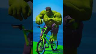 GTA V SHARK ATTACKS AVENGER BICYCLE RACE Iron Man got bitten