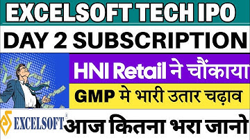 Excelsoft Technologies IPO | Excelsoft Technologies IPO Day 2 Subscription Status 💥