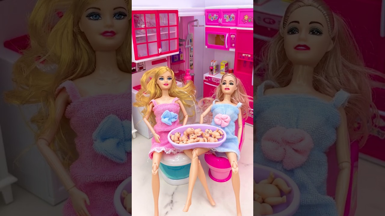 Satisfying With Unboxing Barbie Princess Giving Birth Toys, ASMR Video 