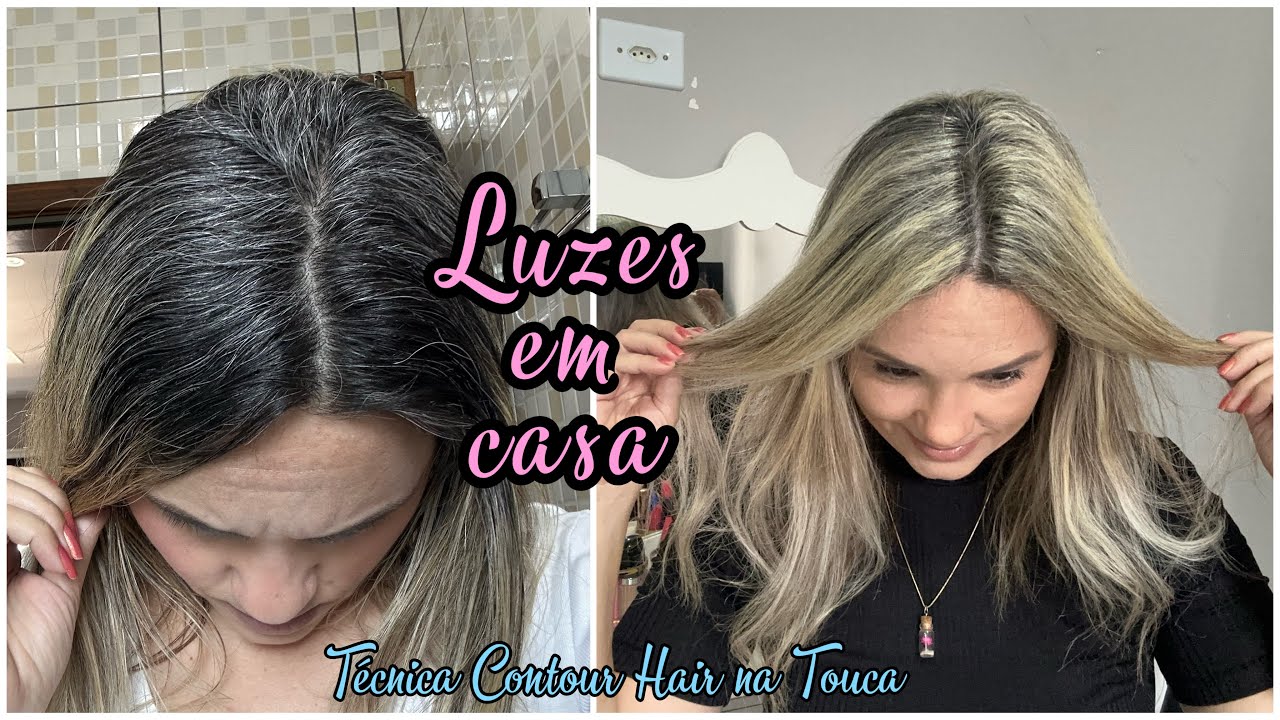⭐️RETOQUE LUZES SOZINHA( Técnica Contorno) Por Suelen Viana⭐️