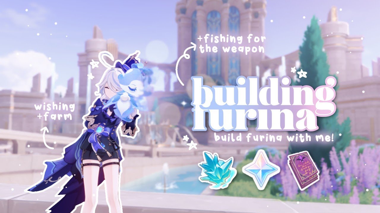 build furina with me ࿐ ࿔*⛲:･ﾟ۶ৎ   | cozy genshin gameplay •