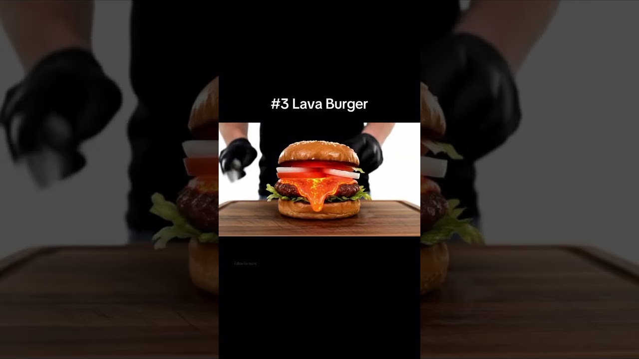 Burger cutting 