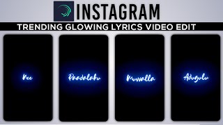 Instagram Trending Glowing Lyrics Video Edit || Alight motion Tutorial || Alight motion With Preset screenshot 3