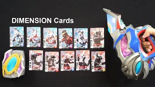DX Ultra D Flasher (Ultraman Decker) 11 dimension Cards set screenshot 4