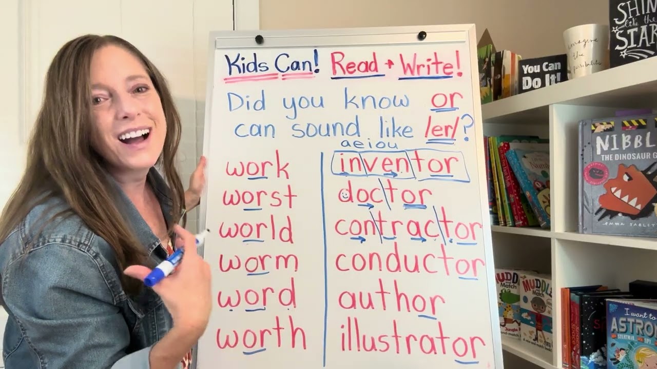 Help your kids read words with the or trick when it sounds like /er/ instead of /or/.