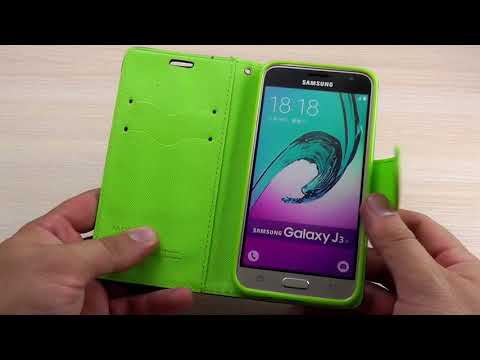 ОБЗОР- Добротный Чехол Книжка для Samsung Galaxy J3 SM J320 -J3109- 2016 серия Goospery By Mercury