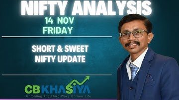Nifty Elliott Wave Analysis for 14 Nov 2025 onward