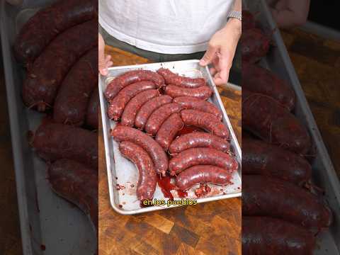 Haciendo salchichas de sangre