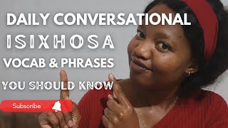Common daily isiXhosa phases😄 #learnxhosa #languageclasses