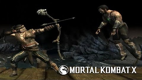 Mortal Kombat X - Bojutsu Kung Jin Level 1 2 3 Super Moves | Arrow | Bo Swing | Staff Infection