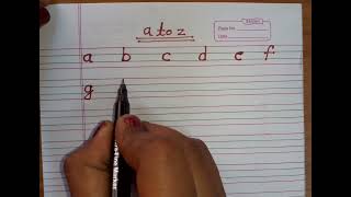 A To Z Alphabet Anjali Education