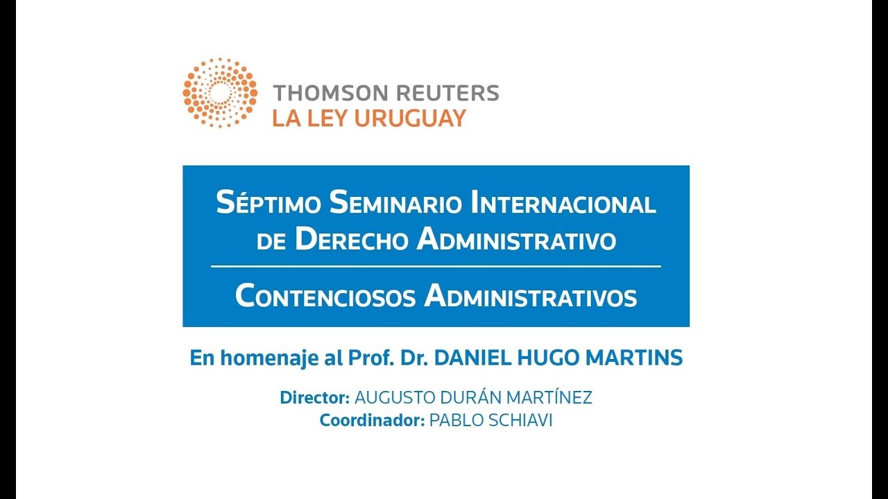 1. Septimo Seminario Internacional de Derecho Administrativo - YouTube