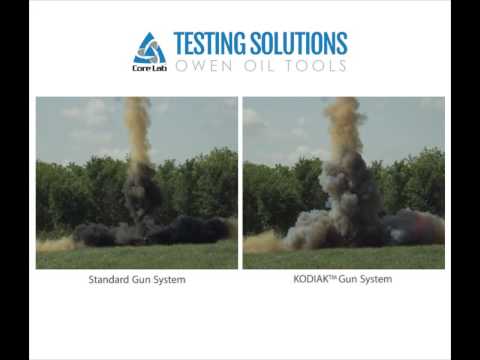 3-3/8" X 4 ft, 4 spf, 90° Gun System - Standard vs KODIAK (end view)
