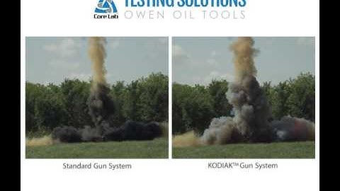 3-3/8" X 4 ft, 4 spf, 90° Gun System - Standard vs KODIAK (end view)