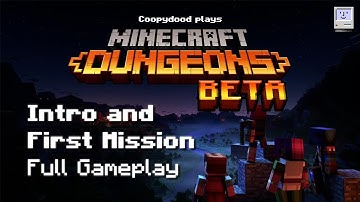 Minecraft Dungeons Beta - Intro and First Mission | PC Gameplay