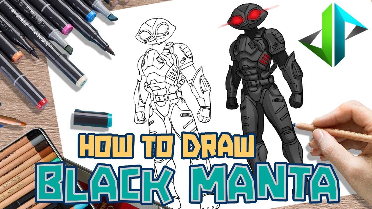[DRAWPEDIA] HOW TO DRAW *NEW* BLACK MANTA AQUAMAN SKIN from FORTNITE - STEP BY STEP DRAWING TUTORIAL