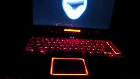 Alienware M14X Keyboard Light Effects Test