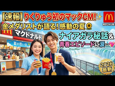 🏅🍔【Breaking News】Riku and Ryu appear in their first McDonald's commercial✨Gold medalists talk abo...