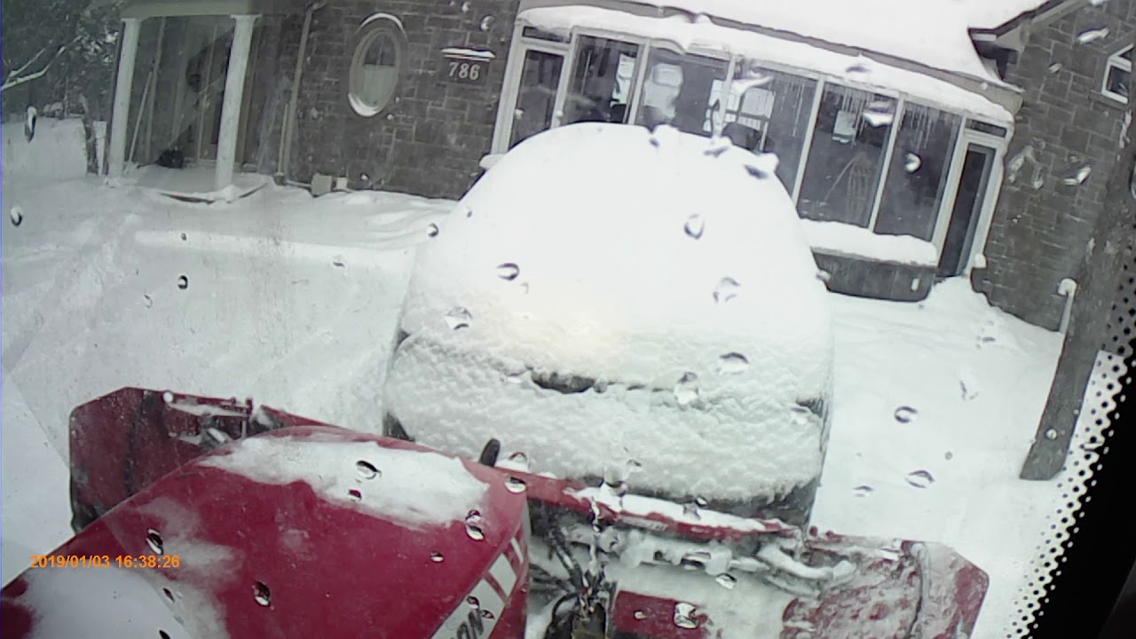 nice driveway snow removal - YouTube