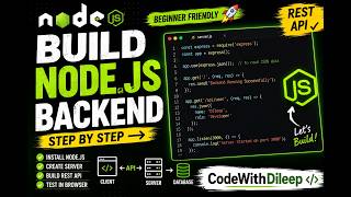 Build Your First Node.js Backend  | Beginner Friendly Tutorial #flutter #mernstackdeveloper #coding