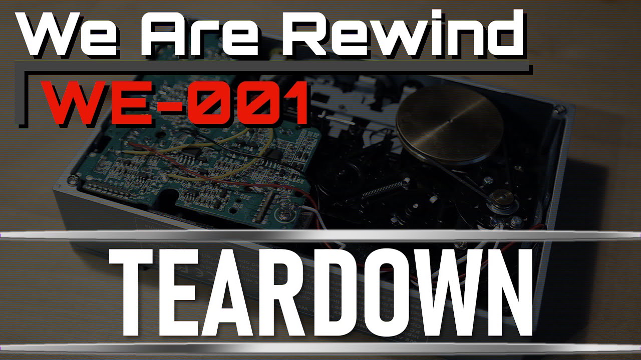 We Are Rewind Portable Cassette Player Teardown Prying it open