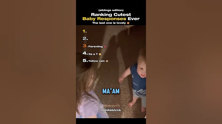 Ranking The Top 5 Cutest Baby Responses Ever (Siblings Edition)