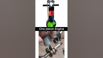One Piston - 4 Stroke Engine Explained  #automobile #mechanic #engine