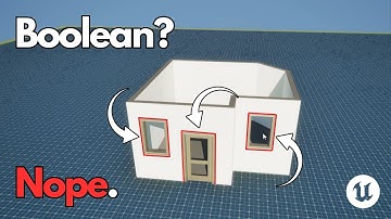 JUST STOP USING BOOLEAN FOR DOOR AND WINDOW - Unreal Engine 5 Sims Build Mode