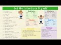 Introduction and Personal Details Quiz