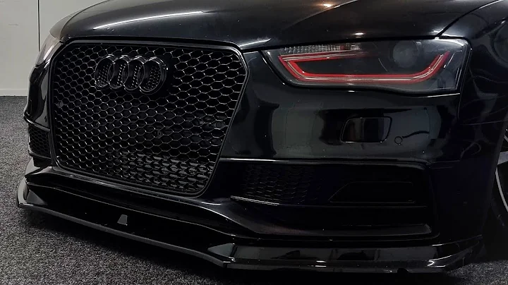 Part 2: Audi A4 B8.5 installing grill, ECS tuning lip and custom painting headlights