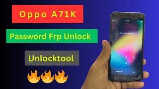 Oppo A71K (CPH1801) Password And Pattern Unlock By Unlocktool ||Frp Unlock Oppo A71