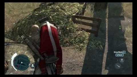 Assassins Creed III having fun with dead NPCs.avi