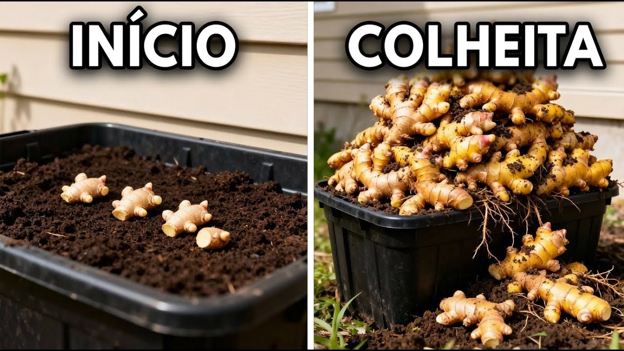 Como Cultivar GENGIBRE em Vasos para a MAIOR Colheita de Todas
