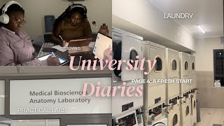 Uni Diaries- Page 4: grocery shopping😩🤚| cleaning🧹| practicals👩‍🔬| studying 📖